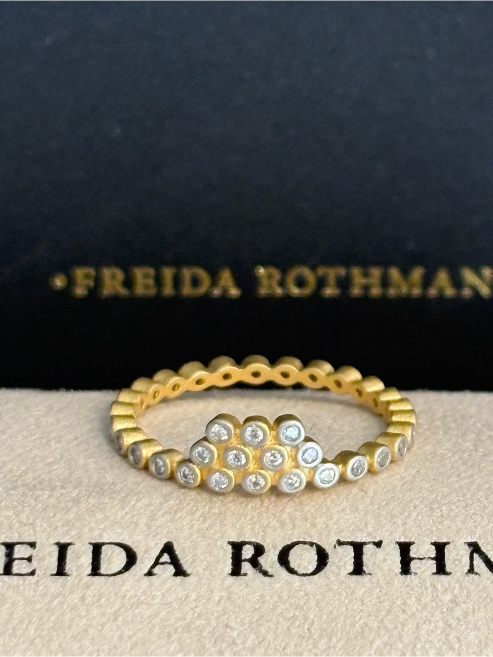 Freida Rothman Crown Ring Size 8